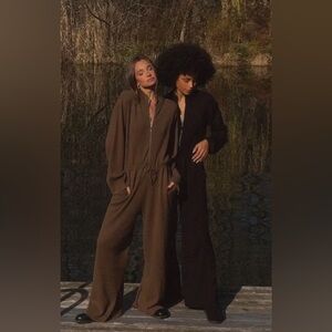 WeWoreWhat Relaxed Leisure Suit in Kangaroo (brown) - NEW, never worn